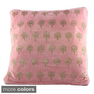 @@@ >  Handblocked Velvet Cushion Covers (India)