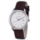 Azzaro Men's AZ2040.12AH.000 'Legend' White Dial Brown Leather Strap Quartz Watch