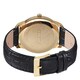 Azzaro Men's AZ2040.62BB.000 'Legend' Black Dial Black Leather Strap Goldtone Watch