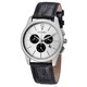 Azzaro Men's AZ2040.13SB.000 'Legend' Silver Dial Black Leather Strap Chrono Watch