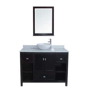 Sienna 48-inch Carrera Marble Single Sink Vanity