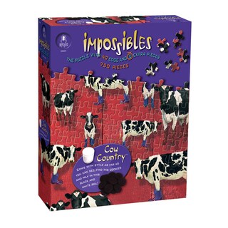 Cow Country Impossibles 750-piece Jigsaw Puzzle-Image