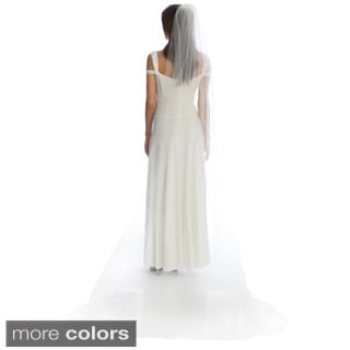 Amour Bridal Single Tier Cathedral Veil-Image