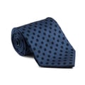 Platinum Ties Men's 'Navy Dot' Necktie