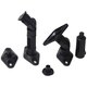 Mount-it Black Universal Satellite Speaker Mounts / Brackets for Walls and Ceilings (Set of 4)