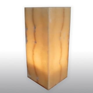 Buy Online Natural Alabaster Karnak Lamp (Egypt)