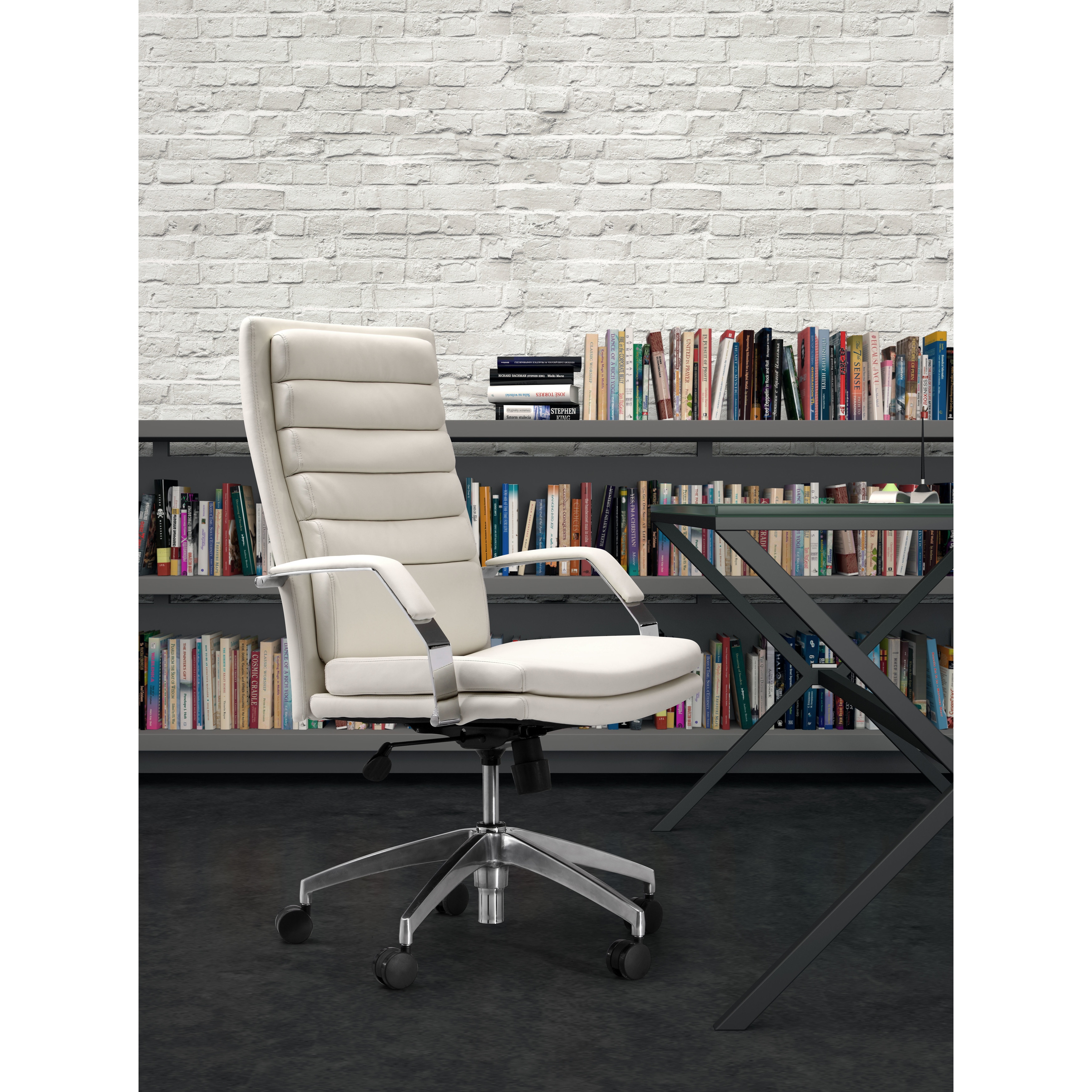 Director Comfort White Office Chair