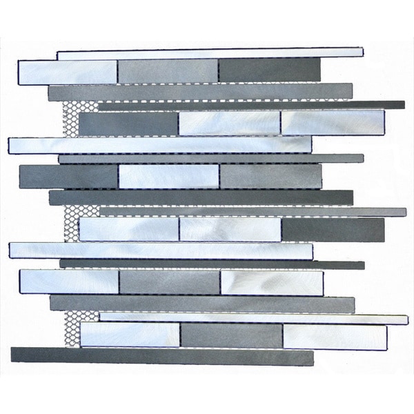 Mixed Aluminum Rectangular Strip Wall Tiles 15914966