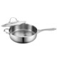 Cooks Standard Stainless Steel 5-quart 11-inch Straight Deep Saute Pan with Cover