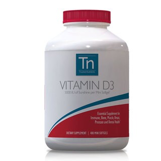 Trusted Nutrients Vitamin D3 5000 IU (400 Mini Softgels)-Image