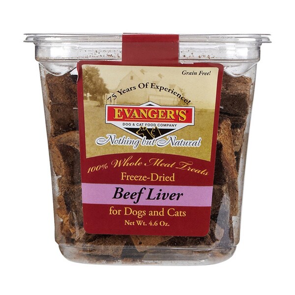 Evangeres 100-percent Whole Meat Beef Liver Dog/Cat Treat 4.6-ounce (2-pack)