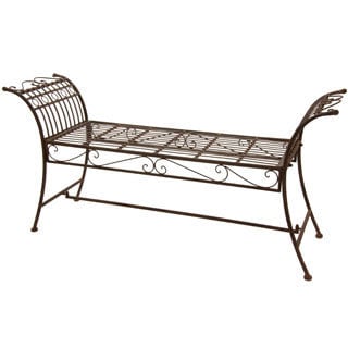 Rust Patina Rustic Decorative Garden Bench (China)