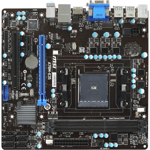 MSI A78M-E35 Desktop Motherboard - AMD A78 Chipset - Socket FM2+