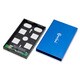 SYBA Multimedia Drive Enclosure External - Blue