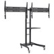 Dual display mobile TV cart