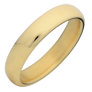 Oro Forte 14k Yellow Gold Bold Polished Wide Round Bangle