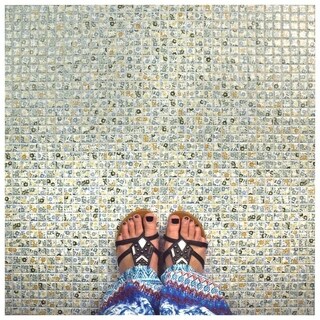 Now Sale SomerTile 12x12 Spring Flora 0.188-in Porcelain Mosaic Tile (Pack of 10)