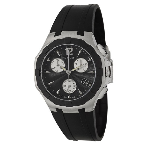 Concord Men's 'Saratoga' Stainless Steel Chronograph Watch