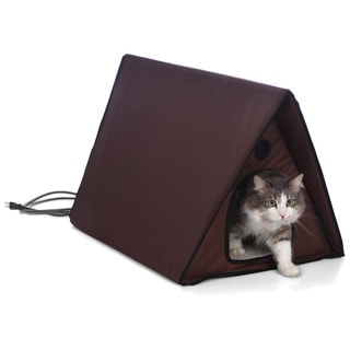 Pet Products Heated Multiple Cat A-frame Outdoor Kitty House