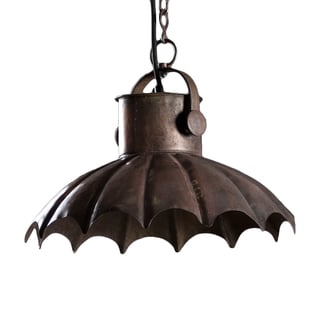 Best Shopping Ferrisburg Distressed Steel Hanging Lamp (India)