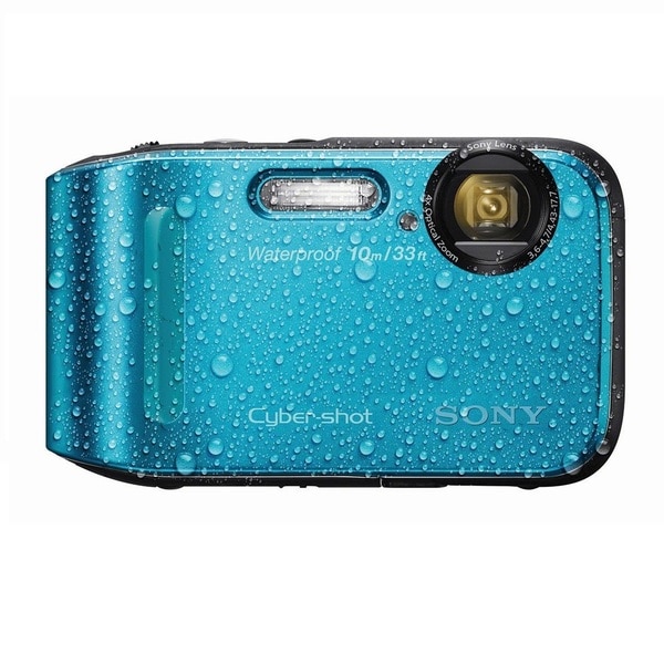 Sony Cyber Shot DSC-TF1 Waterproof 16.1MP Blue Digital Camera
