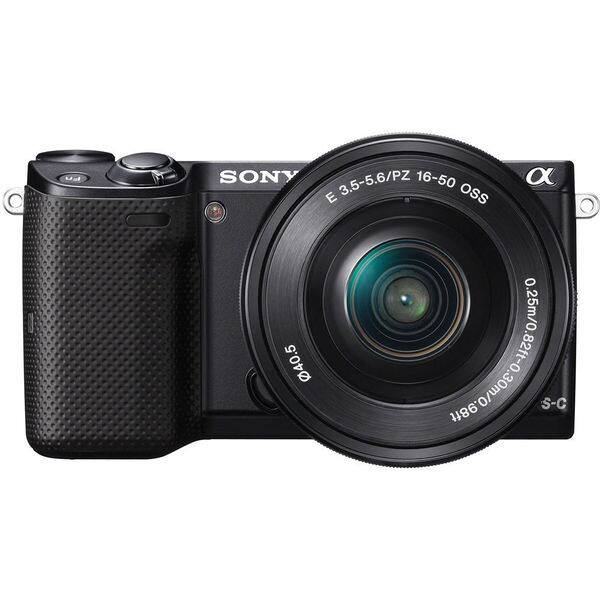 Sony Alpha NEX-5T Mirrorless Black Digital Camera with 16-50mm Lens