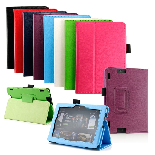 Gearonic PU Leather Case Cover Stand for 2013 Kindle Fire HDX 7