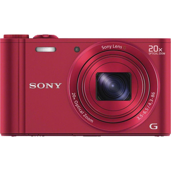 Sony Cyber Shot DSC-WX300 18.2MP Wi-Fi Red Digital Camera