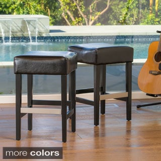 Best Shopping Tate Backless Leather Counter Stool (Set of 2)