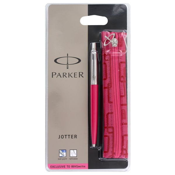 Parker Jotter Retractable Pink Ball Point Pen 