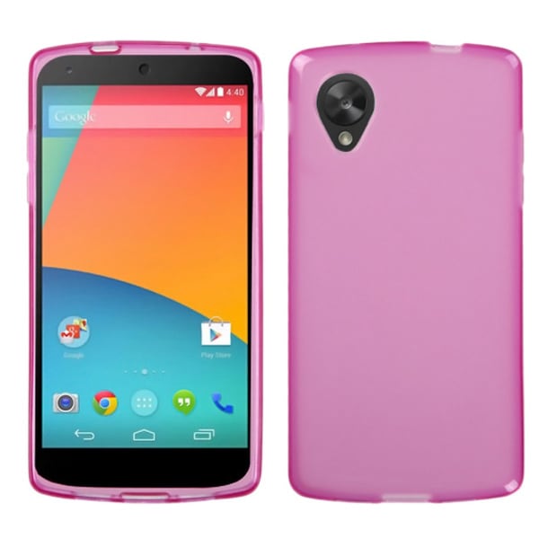 BasAcc Semi-transparent Hot Pink Case for LG D820 Nexus 5