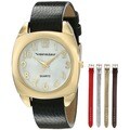 Vernier Women's V11120YG Goldtone Case Interchangeable Metallic Strap Watch Set