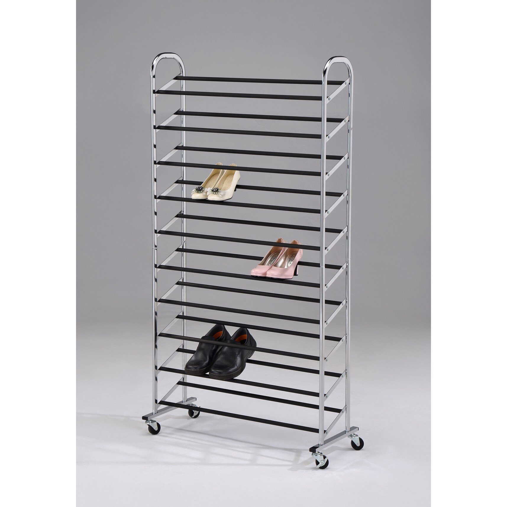 Chrome Finish 10tier Shoe Storage Rack Overstock™ Shopping The