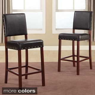 Buy  Baxton Studio Noah Modern Faux Leather Counter Stools (Set of 4)
