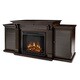 Real Flame Calie Dark Walnut Entertainment Center Electric 67-inch Fireplace