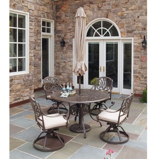 Hot Deal Floral Blossom Taupe 5-piece Dining Set