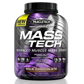 Muscletech Performance Series MASS TECH Weight Gainer Chocolate (7 pounds)-Image