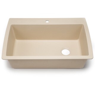 Blanco Silgranit Diamond Biscotti Tan Dual Mount Super Single Bowl ...