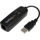 StarTech.com External V.92 56K USB Fax Modem - Hardware Based Dial up