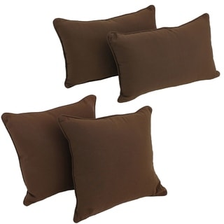Buy Online Blazing Needles Twill Throw Pillows (Set of 4)