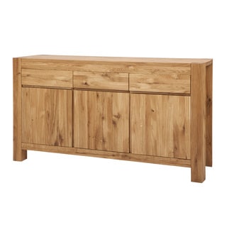 Stockholm 3-drawer 3-door White Oak Sideboard