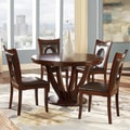 INSPIRE Q Miraval 5-piece Cherry Brown Round Dining Set