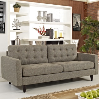 Hot Offers Baxton Studio Quincy Grey Linen Platform Bed King Size