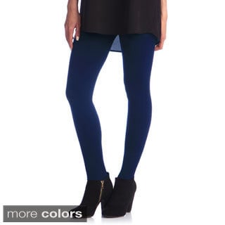 Women's Slim Fit Solid Leggings (One size)-Image