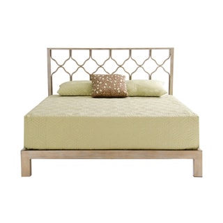 Great Prices Honeycomb Gold Metal Headboard and Aura Gold Platform Bed