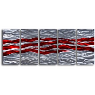 @@@ >  Handcrafted 'Scars of Honor' 5-piece Metal Wall Art Set