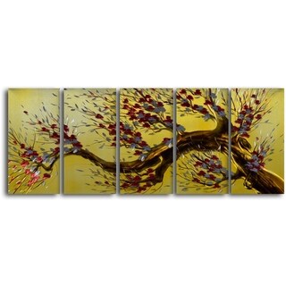 Low Price 'Tree of Liberty' Handcrafted 5-piece Metal Wall Art Set