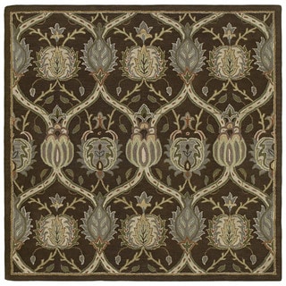 Find Shop Hand-tufted Brown William Morris Rug (11'9 x 11'9)