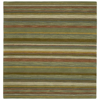 Buy Online Scarlett Multi Stripes Hand-Tufted Rug (11'9 x 11'9 Square)