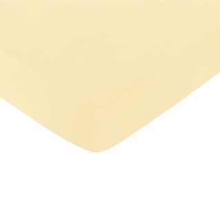 Sweet Jojo Designs Yellow Fitted Crib Sheet-Image